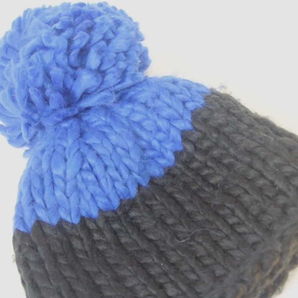 Free People Knit Beanie Hat with Pom Pom